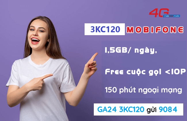 goi cuoc 3kc120 mobifone