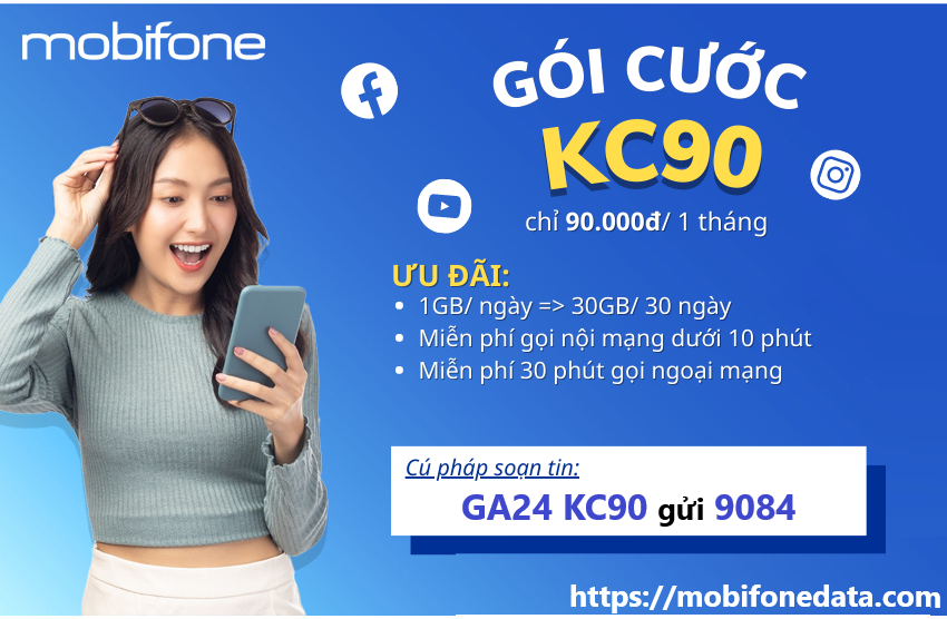 Đăng ký 4G Mobifone 1 tháng, 1 ngày - Gói cước Mobifone 1