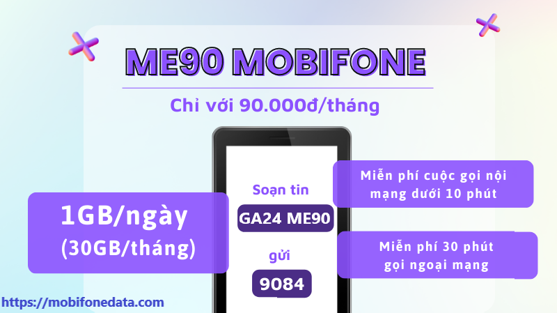 Gói cước ME90- Ưu đãi gọi thoại Mobifone mới nhất 1