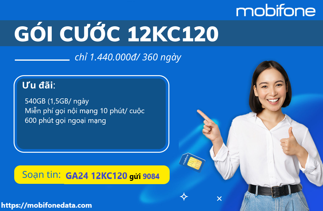 Gói cước 12KC120 Mobifone combo data gọi thoại 12 tháng 1