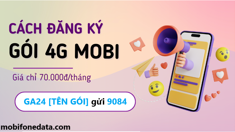 gói 4G Mobifone 70k 1 tháng