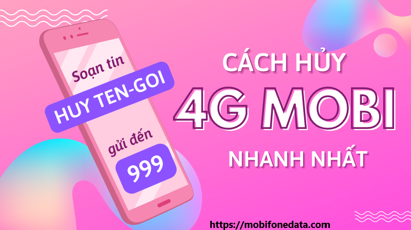 Cách huỷ gia hạn/ hủy gói cước 4G MobiFone bằng tin nhắn 1